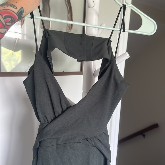 Nwt size 2 bhldn backless dress *dark green* - Picture 2 of 4